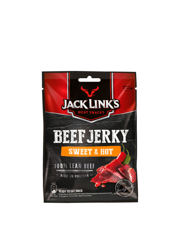Beef Jerky Jack Link's Sweet & Hot (Confezione da 25 grammi)